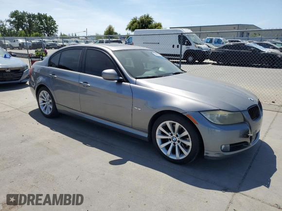 2011 BMW 3 Series 328i with VIN WBAPH5G5XBNM78452, listed as a Copart auction lot 53404895 with 163,592 mi miles and Salvage title. Bid and sale history available at DreamBid. Image 4.