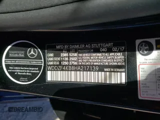 2017 Mercedes-Benz E-Class E 300 Luxury with VIN WDDZF4KB8HA217139, listed as a Copart auction lot 63690822 with 41,399 mi miles. Bid and sale history available at carsss.com. Image 10.