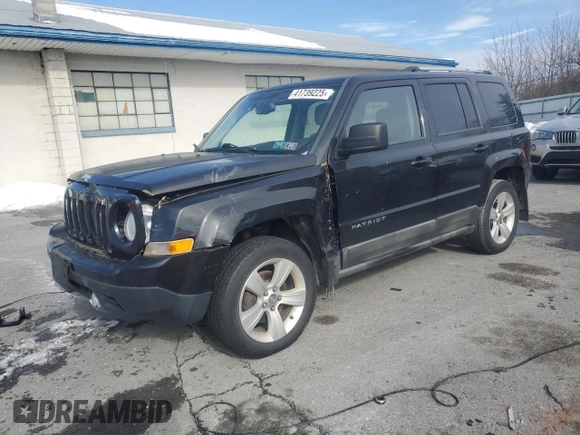 2011 Jeep Patriot Latitude X with VIN 1J4NF4GB8BD126731, listed as a Copart auction lot 41739225 with 84,663 mi miles and Salvage Title. Bid and sale history available at DreamBid. Image 1.
