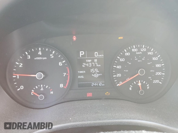 2023 Kia Rio S with VIN 3KPA25AD5PE548218, listed as a Copart auction lot 71808674 with 24,412 mi miles and Salvage Title. Bid and sale history available at DreamBid. Image 9.