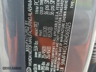 2024 Hyundai Santa Fe Limited with VIN 5NMP44GLXRH065025, listed as a Copart auction lot 44776675 with 5,285 mi miles and Salvage Title. Bid and sale history available at carsss.com. Image 15.
