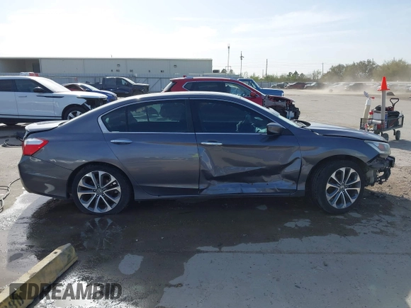 2014 Honda Accord Sport with VIN 1HGCR2F55EA083915, listed as a IAAI auction lot 41808126 with 148,174 mi miles and . Bid and sale history available at carsss.com. Image 14.