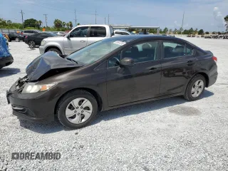 2013 Honda Civic LX z VIN 2HGFB2F53DH582732, wystawiony jako Copart lot #58661205 z przebiegiem 105 031 mil mil oraz Szkoda całkowita • Salvage title. Historia ofert i sprzedaży dostępna na DreamBid. Obrazek 1.