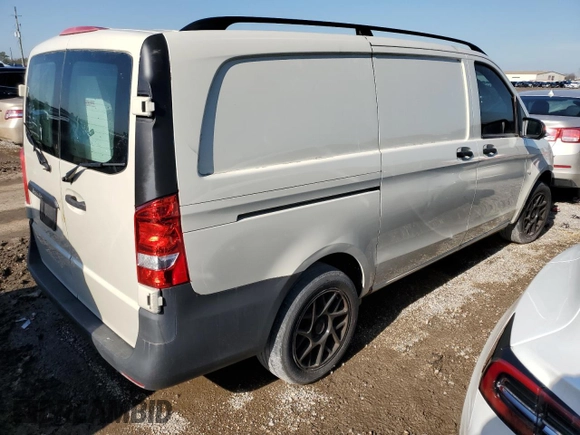 2017 Mercedes-Benz Metris Cargo with VIN WD3PG2EA0H3308992, listed as a Copart auction lot 37046814 with 10,372 mi miles and Salvage Title. Bid and sale history available at carsss.com. Image 3.