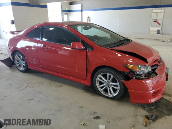 2007 Honda Civic Si with VIN 2HGFG21537H701361, listed as a Copart auction lot 53830495 with 211,471 mi miles and Salvage Title. Bid and sale history available at DreamBid. Image 4.