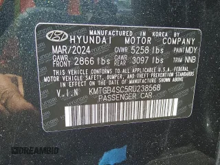 2024 Genesis G80 2.5T z VIN KMTGB4SC5RU238568, wystawiony jako Copart lot #55865385 z przebiegiem 31 181 mil mil oraz Tytuł czysty. Historia ofert i sprzedaży dostępna na DreamBid. Obrazek 12.