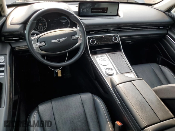 2021 Genesis GV80 with VIN KMUHBDSB1MU040490, listed as a Copart auction lot 58722915 with 49,981 mi miles and Salvage title. Bid and sale history available at DreamBid. Image 8.