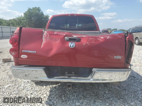 2007 Dodge Ram 2500 SLT with VIN 3D7KR29A27G826124, listed as a Copart auction lot 63529684 with 197,838 mi miles and Salvage Title. Bid and sale history available at carsss.com. Image 6.