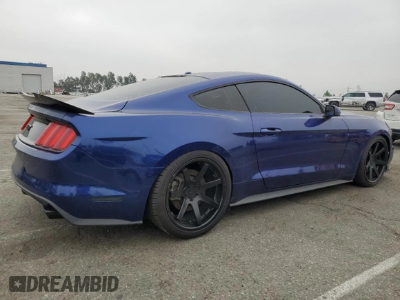 2016 Ford Mustang GT with VIN 1FA6P8CF4G5252745, listed as a Copart auction lot 59229725 with 62,866 mi miles and Salvage title. Bid and sale history available at DreamBid. Image 3.