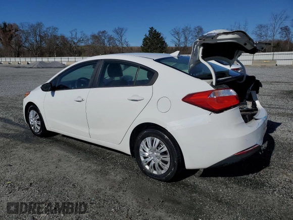 2015 Kia Forte LX with VIN KNAFX4A66F5330105, listed as a Copart auction lot 49499165 with 130,966 mi miles and Salvage Title. Bid and sale history available at carsss.com. Image 2.