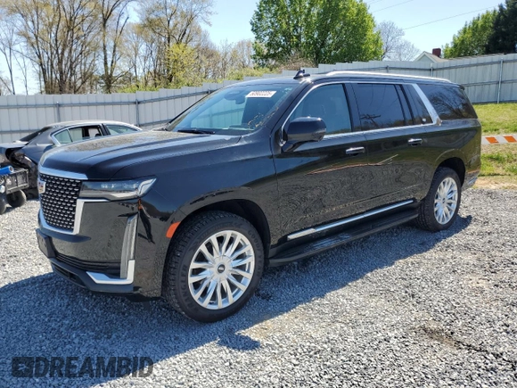 2021 Cadillac Escalade ESV Luxury z VIN 1GYS3JKL6MR386853, wystawiony jako Copart lot #50902225 z przebiegiem 162 813 mil mil oraz Czysty tytuł • Clean title. Historia ofert i sprzedaży dostępna na DreamBid. Obrazek 1.