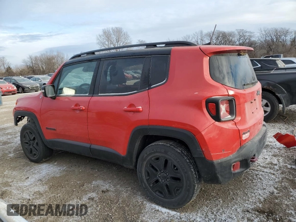 2018 Jeep Renegade Trailhawk с VIN ZACCJBCB8JPH70574, выставлен на аукционе Copart как лот 89326515 с пробегом 59 215 миль миль и Списание • Salvage title. История ставок и продаж доступна на DreamBid. Изображение 2.