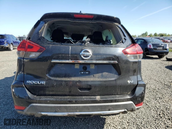 2019 Nissan Rogue SV with VIN KNMAT2MTXKP514105, listed as a Copart auction lot 55352235 with 134,738 mi miles and Salvage title. Bid and sale history available at DreamBid. Image 6.