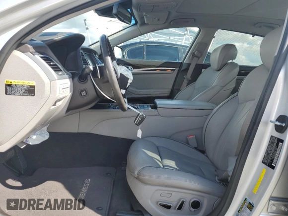 2015 Hyundai Genesis 3.8L with VIN KMHGN4JEXFU047955, listed as a Copart auction lot 48955005 with 91,274 mi miles and Salvage Title. Bid and sale history available at carsss.com. Image 7.