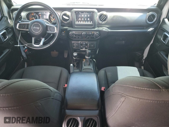 2020 Jeep Wrangler Unlimited Sahara with VIN 1C4HJXEN0LW161222, listed as a Copart auction lot 63681485 with 80,957 mi miles and Salvage title. Bid and sale history available at DreamBid. Image 8.
