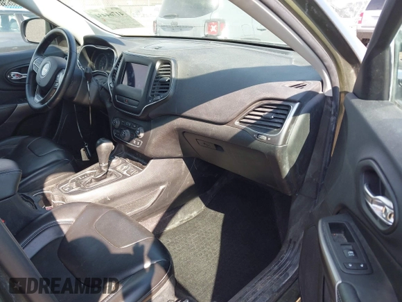 2019 Jeep Cherokee Latitude Plus with VIN 1C4PJMLB8KD146917, listed as a IAAI auction lot 41764434 with 108,104 mi miles and . Bid and sale history available at carsss.com. Image 5.