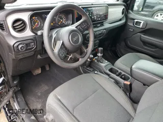 2024 Jeep Wrangler Sport S with VIN 1C4PJXAN1RW125436, listed as a Copart auction lot 59811895 with 17,962 mi miles and Salvage title. Bid and sale history available at DreamBid. Image 8.