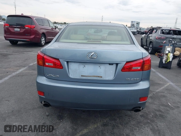 2006 Lexus IS 250 Manual with VIN JTHBK262462013983, listed as a IAAI auction lot 40968481 with 140,864 mi miles. Bid and sale history available at carsss.com. Image 16.
