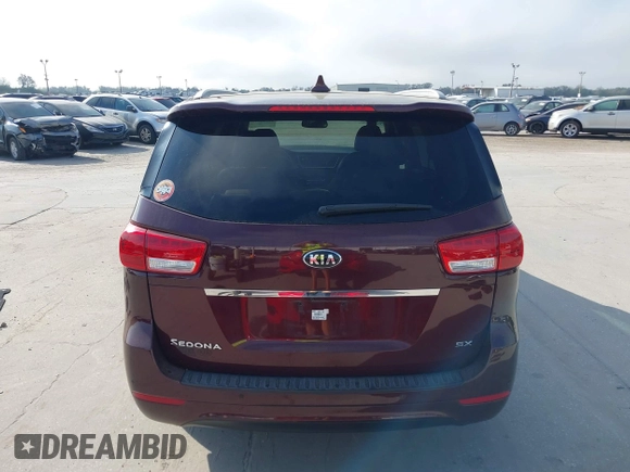 2016 Kia Sedona EX with VIN KNDMC5C1XG6139621, listed as a IAAI auction lot 41545975 with 111,274 mi miles. Bid and sale history available at carsss.com. Image 16.