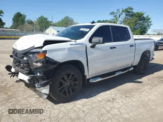 2024 Chevrolet Silverado 1500 Custom with VIN 3GCPABEK5RG222754, listed as a Copart auction lot 53932094 with 4,307 mi miles and Salvage Title. Bid and sale history available at DreamBid. Image 1.