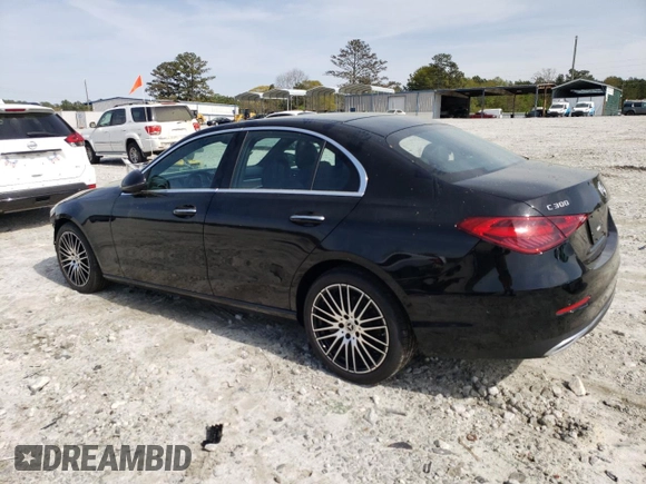 2024 Mercedes-Benz C 300 with VIN W1KAF4GB0RR210744, listed as a Copart auction lot 50205895 with 10,450 mi miles and Salvage Title. Bid and sale history available at carsss.com. Image 2.