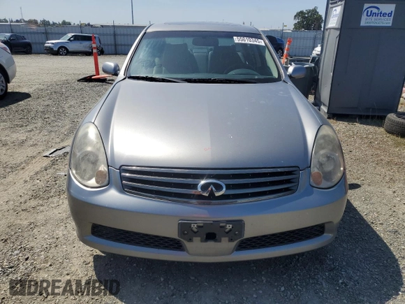 2006 Infiniti G35 with VIN JNKCV51E76M511100, listed as a Copart auction lot 55010345 with 166,936 mi miles and Salvage Title. Bid and sale history available at DreamBid. Image 5.