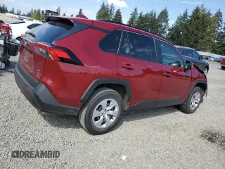 2019 Toyota RAV4 LE with VIN JTMG1RFV4KJ016086, listed as a Copart auction lot 55631155 with 60,604 mi miles and Salvage Title. Bid and sale history available at DreamBid. Image 3.