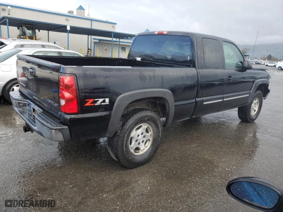 2004 Chevrolet Silverado 1500 Z71 with VIN 1GCEK19T94E397686, listed as a Copart auction lot 43389005 with 126,005 mi miles and Salvage Title. Bid and sale history available at carsss.com. Image 3.