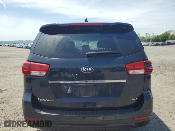 2016 Kia Sedona LX with VIN KNDMB5C11G6188869, listed as a Copart auction lot 56724745 with 91,195 mi miles and Clean Title. Bid and sale history available at DreamBid. Image 6.