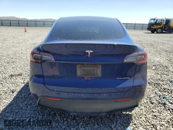 2023 Tesla Model Y Long Range with VIN 7SAYGDEE3PA106609, listed as a Copart auction lot 53839315 with 24,077 mi miles and Salvage Title. Bid and sale history available at DreamBid. Image 6.