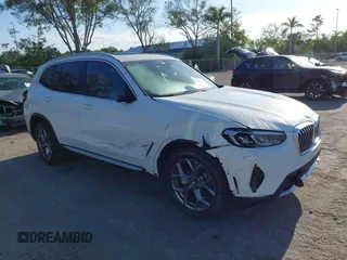 2024 BMW X3 sDrive30i z VIN 5UX43DP07R9U11649, wystawiony jako IAAI lot #42130996 z przebiegiem 12 834 mil mil oraz . Historia ofert i sprzedaży dostępna na DreamBid. Obrazek 1.