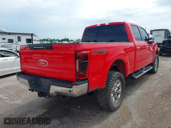 2017 Ford F-250 Lariat with VIN 1FT7W2BT9HEE70543, listed as a IAAI auction lot 42356020 with 184,744 mi miles and . Bid and sale history available at DreamBid. Image 4.