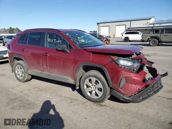 2019 Toyota RAV4 LE with VIN 2T3F1RFV6KC034619, listed as a Copart auction lot 48283495 with 81,434 mi miles and Salvage Title. Bid and sale history available at carsss.com. Image 4.