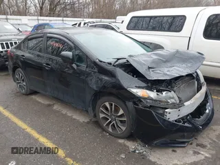 2015 Honda Civic EX with VIN 19XFB2F82FE005424, listed as a IAAI auction lot 40898381 with 189,558 mi miles. Bid and sale history available at carsss.com. Image 1.