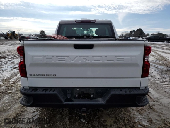 2021 Chevrolet Silverado 1500 Work Truck with VIN 1GCUYAEF6MZ240376, listed as a Copart auction lot 87889315 with 83,680 mi miles and Salvage Title. Bid and sale history available at DreamBid. Image 6.