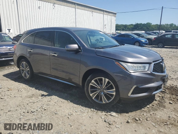 2017 Acura MDX Technology with VIN 5FRYD4H59HB012299, listed as a Copart auction lot 61800815 with 107,043 mi miles and Salvage title. Bid and sale history available at DreamBid. Image 4.