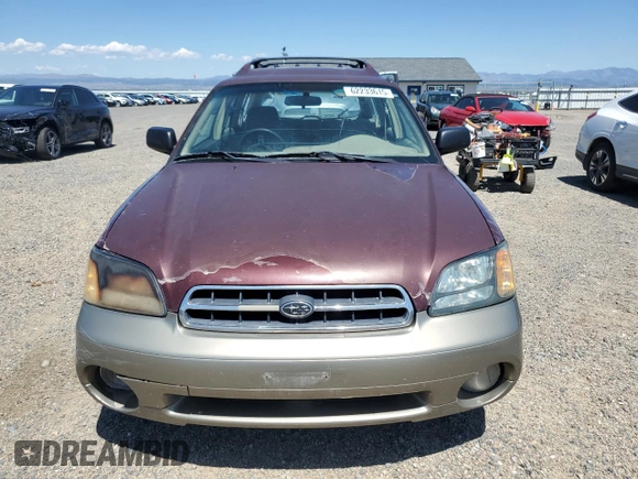 2001 Subaru Legacy Outback with VIN 4S3BH665717654929, listed as a Copart auction lot 62233615 with 274,679 mi miles and Clean title. Bid and sale history available at DreamBid. Image 5.