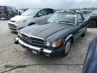 1987 Mercedes-Benz 560 with VIN WDBBA48D9HA060044, listed as a Copart auction lot 76965694 with 76,957 mi miles and Non Repairable. Bid and sale history available at carsss.com. Image 1.