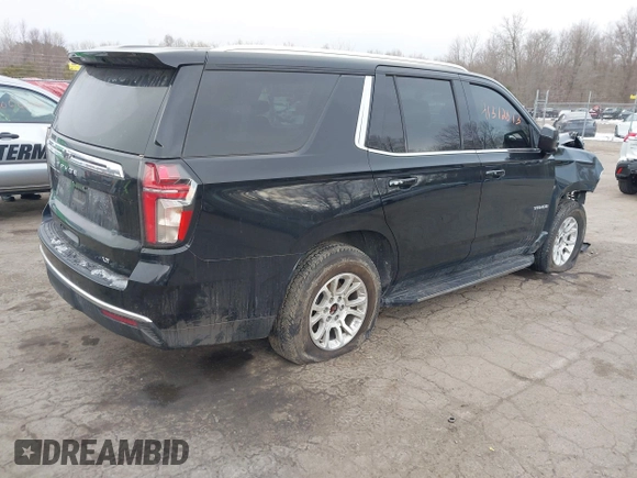 2021 Chevrolet Tahoe LT z VIN 1GNSKNKD2MR444988, wystawiony jako IAAI lot #41372873 z przebiegiem 45 731 mil mil oraz . Historia ofert i sprzedaży dostępna na DreamBid. Obrazek 4.