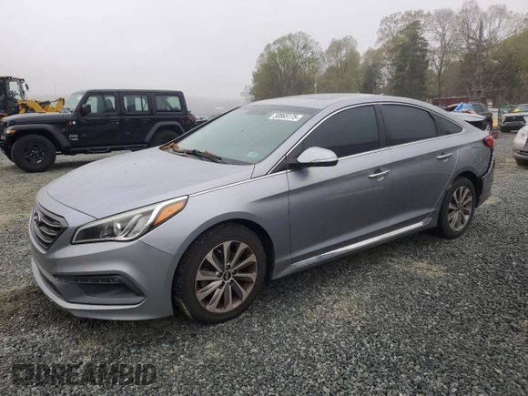 2016 Hyundai Sonata Sport with VIN 5NPE34AF1GH413078, listed as a Copart auction lot 50865175 with 96,164 mi miles and Salvage Title. Bid and sale history available at DreamBid. Image 1.