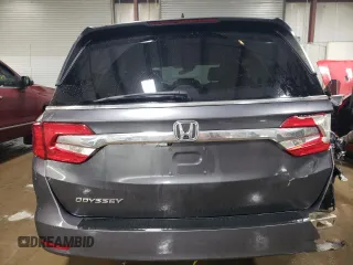 2018 Honda Odyssey EX-L with VIN 5FNRL6H71JB050444, listed as a Copart auction lot 87472554 with 102,667 mi miles and Salvage Title. Bid and sale history available at carsss.com. Image 6.
