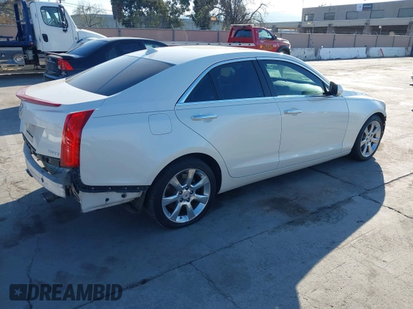2014 Cadillac ATS Luxury RWD with VIN 1G6AB5RX7E0184424, listed as a IAAI auction lot 41891908 with 132,658 mi miles. Bid and sale history available at carsss.com. Image 4.
