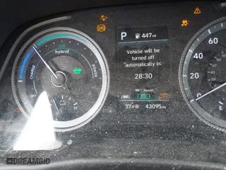 2021 Hyundai Sonata Hybrid Blue with VIN KMHL24JJ6MA033392, listed as a IAAI auction lot 41539515 with 43,095 mi miles. Bid and sale history available at carsss.com. Image 7.