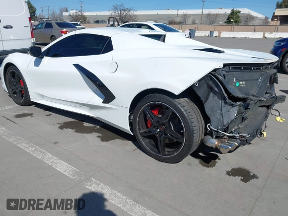 2021 Chevrolet Corvette 1LT with VIN 1G1YA3D49M5123036, listed as a IAAI auction lot 41681854 with 5,367 mi miles. Bid and sale history available at carsss.com. Image 3.