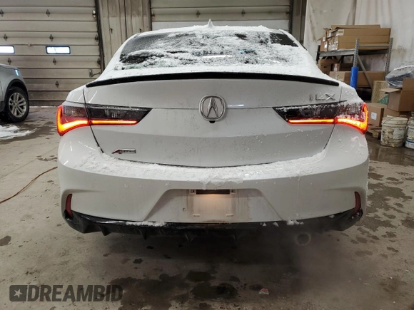 2020 Acura ILX w/Premium/A-SPEC Pkg with VIN 19UDE2F81LA009110, listed as a Copart auction lot 41711785 with 50,266 mi miles and Salvage Title. Bid and sale history available at carsss.com. Image 6.