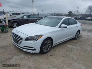 2015 Hyundai Genesis 3.8L with VIN KMHGN4JE9FU072149, listed as a IAAI auction lot 41972786 with 132,359 mi miles. Bid and sale history available at carsss.com. Image 2.