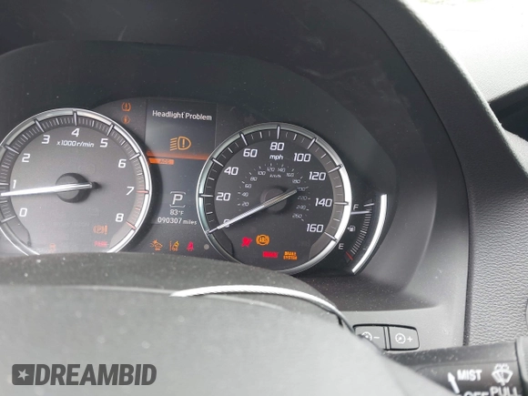 2020 Acura MDX with VIN 5J8YD3H32LL016504, listed as a IAAI auction lot 42126961 with 90,307 mi miles and . Bid and sale history available at DreamBid. Image 7.