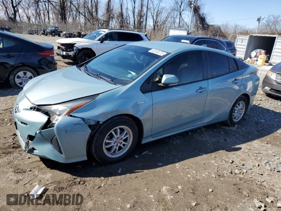 2016 Toyota Prius Two with VIN JTDKBRFU5G3508474, listed as a Copart auction lot 48248075 with 179,433 mi miles and Salvage Title. Bid and sale history available at DreamBid. Image 1.