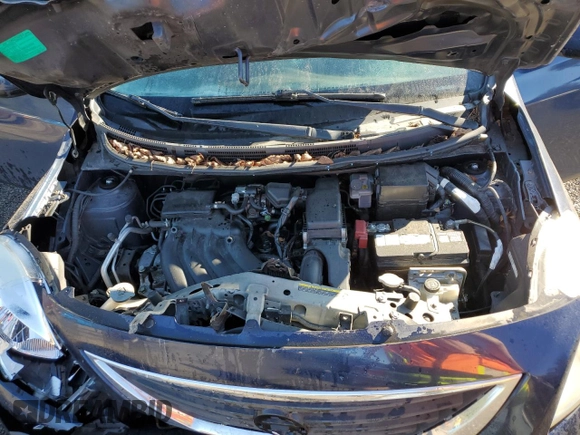 2012 Nissan Versa SV with VIN 3N1CN7AP6CL847182, listed as a Copart auction lot 47076275 with 137,493 mi miles and Salvage Title. Bid and sale history available at carsss.com. Image 12.