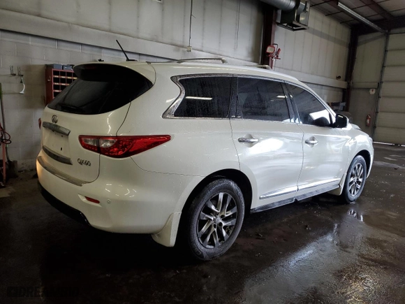 2014 Infiniti QX60 Hybrid with VIN 5N1CL0MM8EC514066, listed as a Copart auction lot 46078815 with 104,685 mi miles and Salvage Title. Bid and sale history available at carsss.com. Image 3.